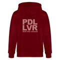 Unisex Bio-Kapuzenjacke PADEL LOVER - Burgunderrot