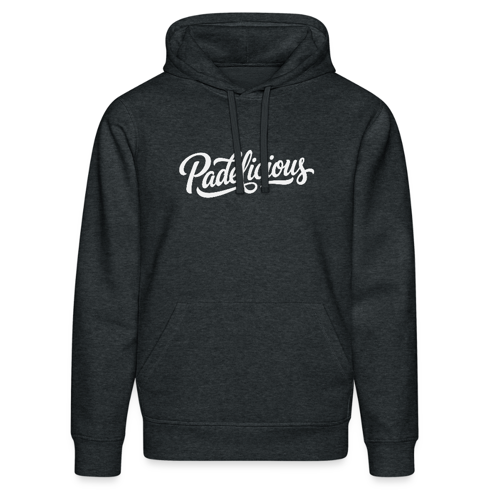 Men’s Premium Hoodie Padelicious - Dunkelgrau meliert
