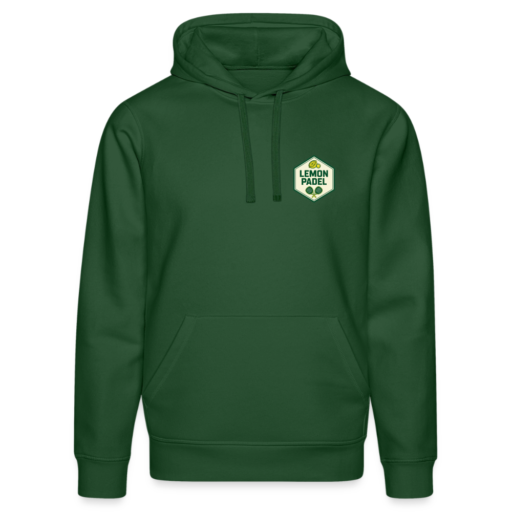 Bio-Hoodie Padel Passion - Flaschengrün