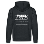 Bio-Hoodie Padel Passion - Dunkelgrau meliert