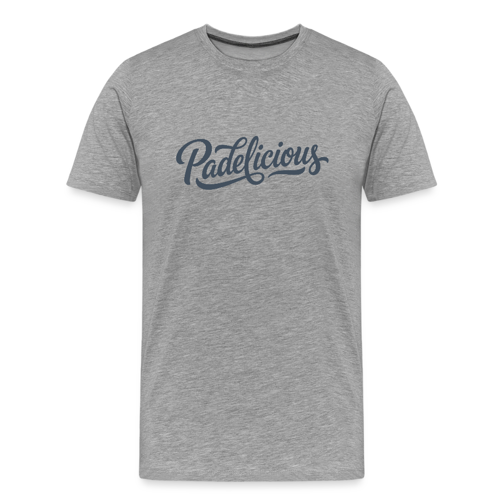Männer Premium T-Shirt Padelicious - Grau meliert