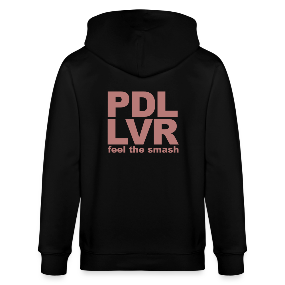 Unisex Bio-Kapuzenjacke PADEL LOVER - Schwarz