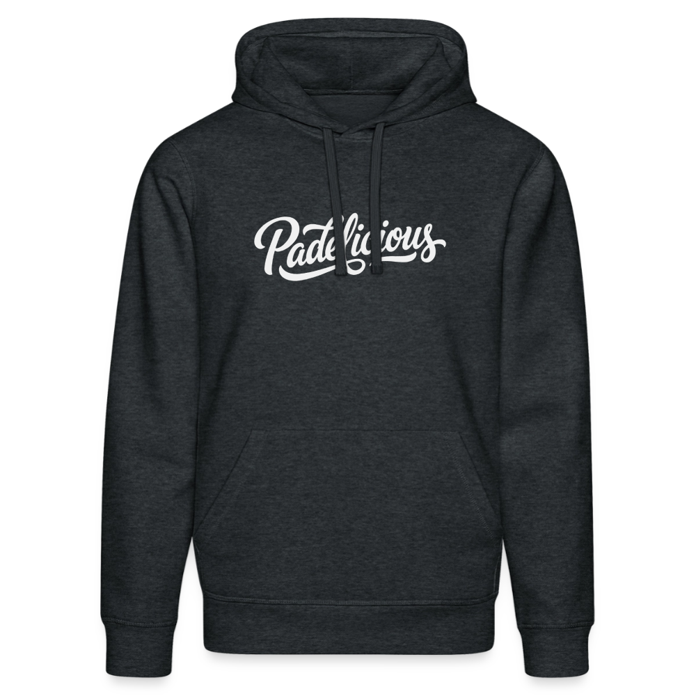 Men’s Premium Hoodie Padelicious - Dunkelgrau meliert