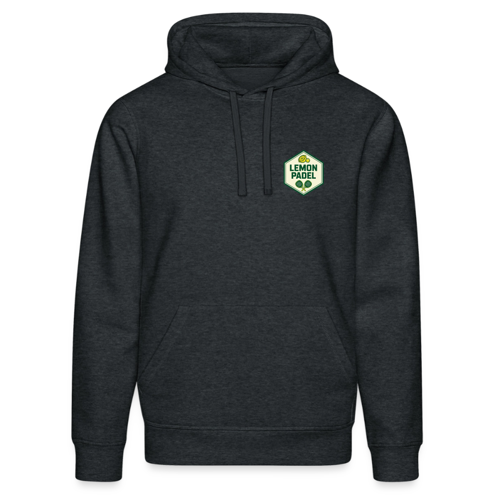 Bio-Hoodie Padel Passion - Dunkelgrau meliert