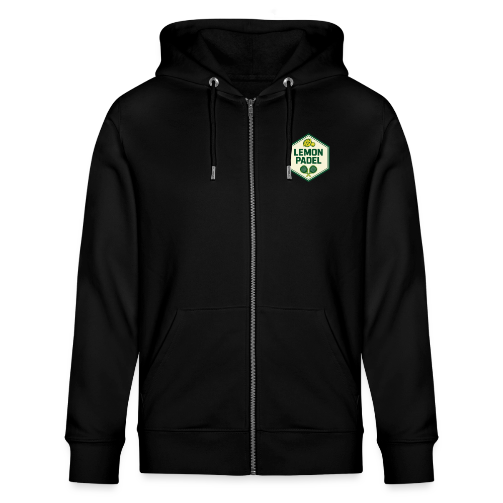 Unisex Bio-Kapuzenjacke PADEL LOVER - Schwarz